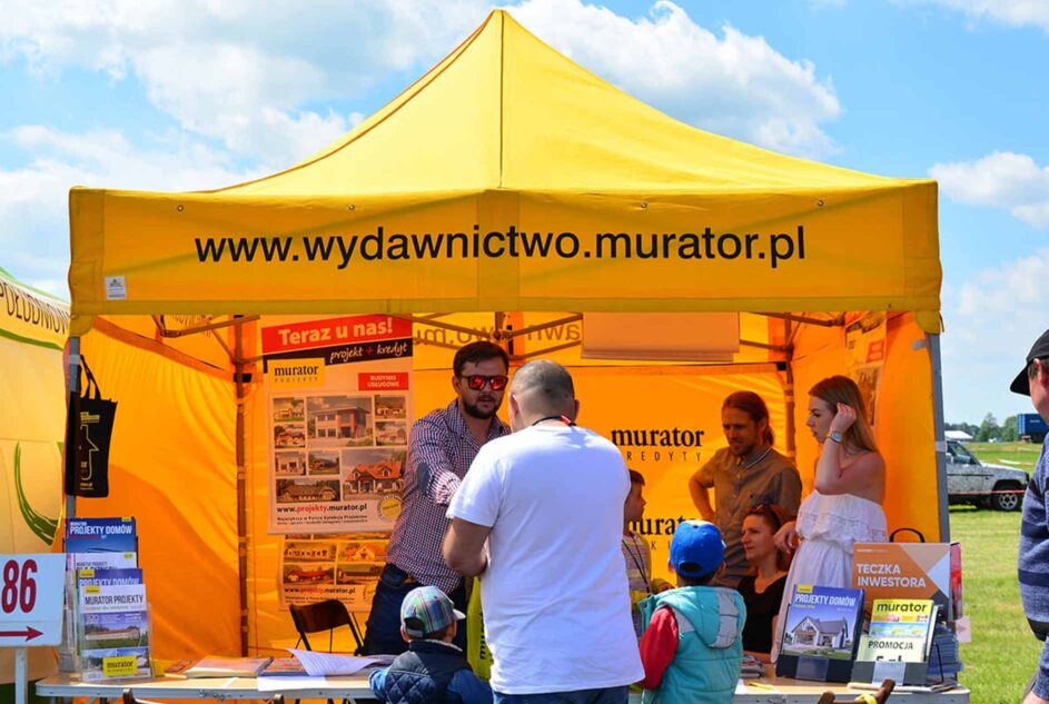 Namiot ekspresowy Octa Go dla wydawnictwa Murator