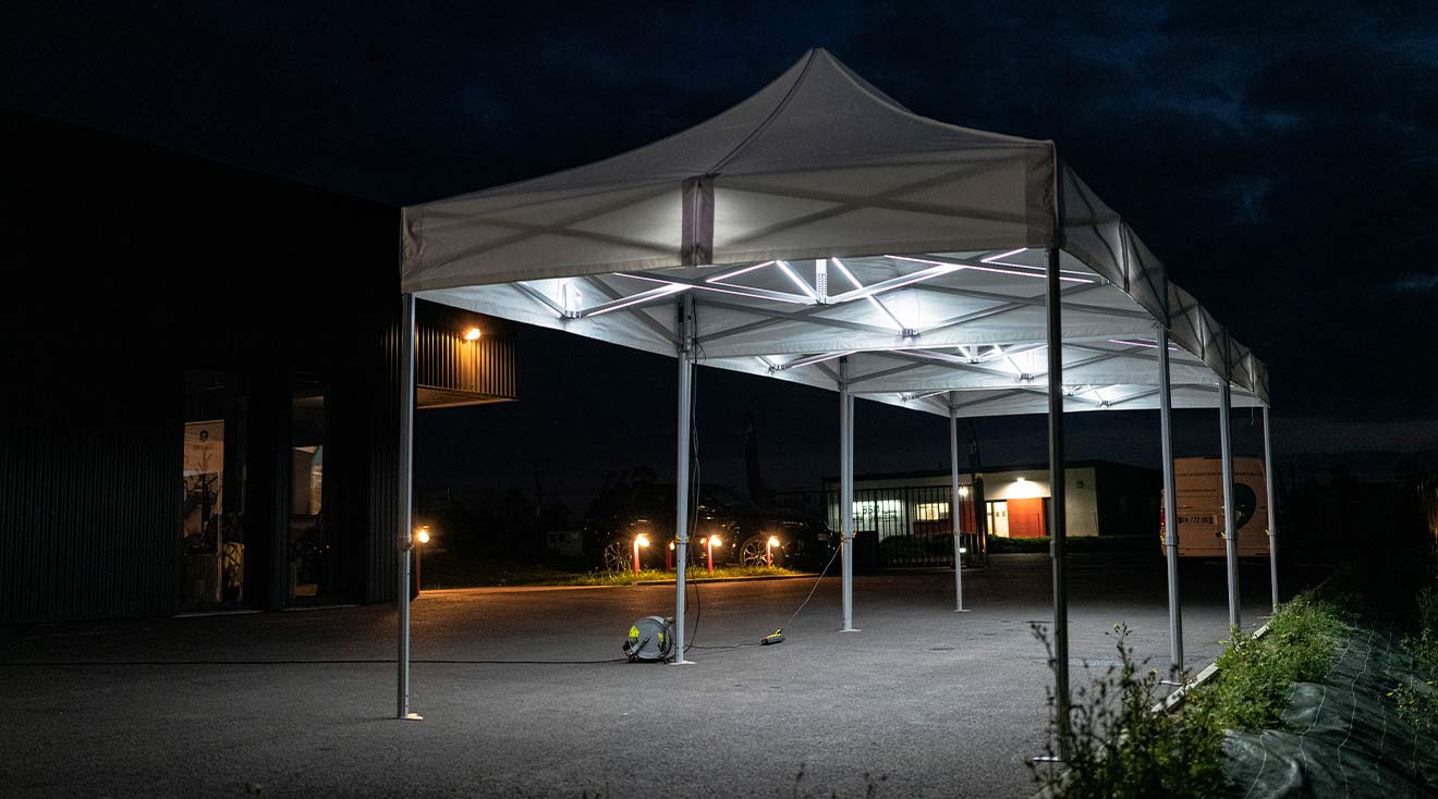 Namiot ekspresowy octa pro led