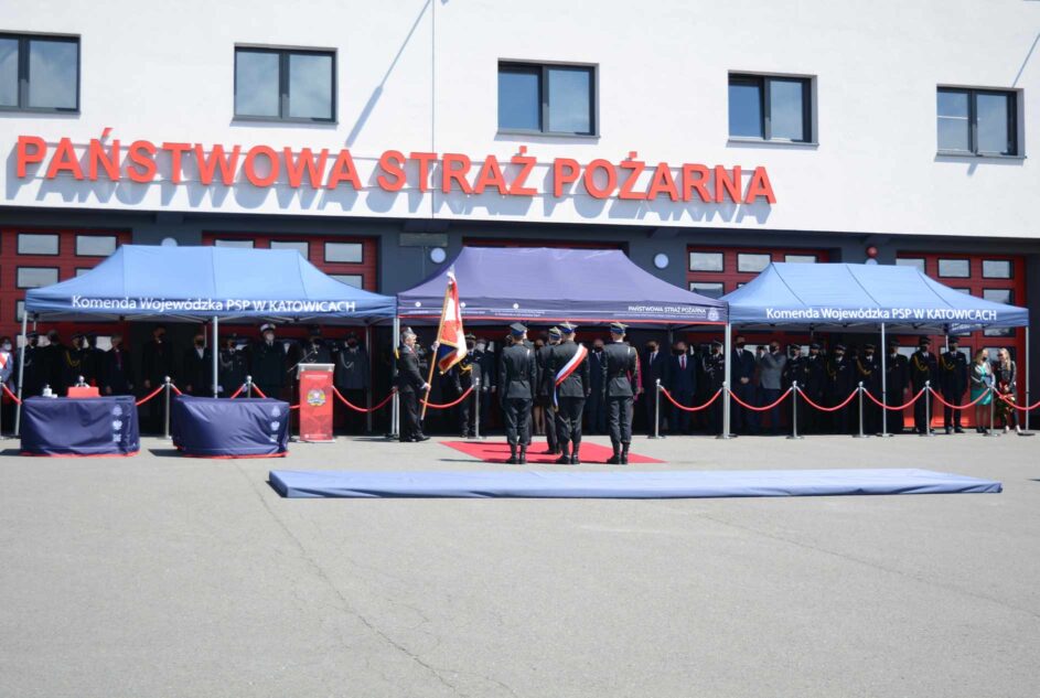 Namiot dla Straży Pożarnej.