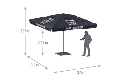 Parasol gastronomiczny 3,5x3,5